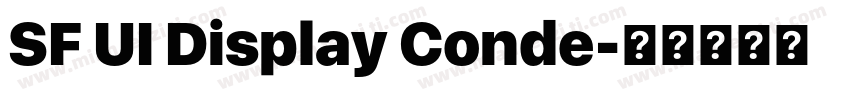 SF UI Display Conde字体转换